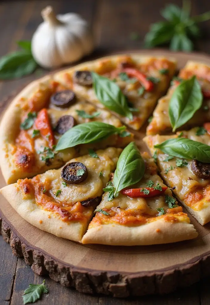 30 Half Baked Harvest Pizza Recipes Full of Flavor and Creativity - 29. Roasted Garlic and Vegetable Pizza