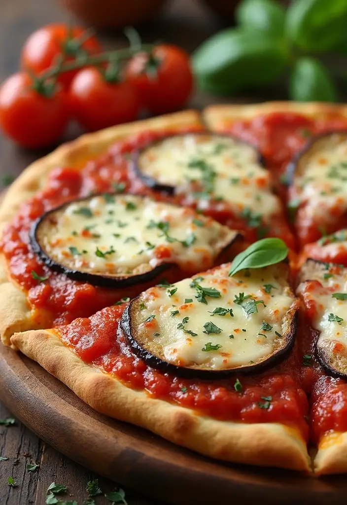 30 Healthy Pizza Recipes That Are Light Yet Delicious 72 30 Healthy Pizza Recipes That Are Light Yet Delicious - 12. Eggplant Parmesan Pizza