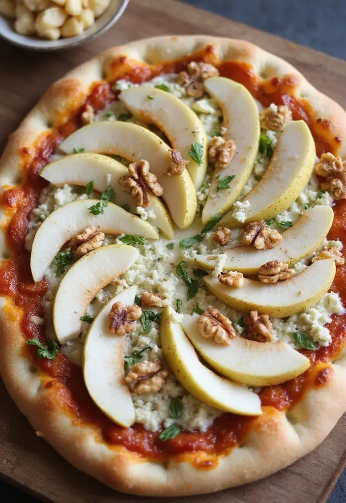 30 Healthy Pizza Recipes That Are Light Yet Delicious 105 30 Healthy Pizza Recipes That Are Light Yet Delicious - 17. Pear and Gorgonzola Pizza