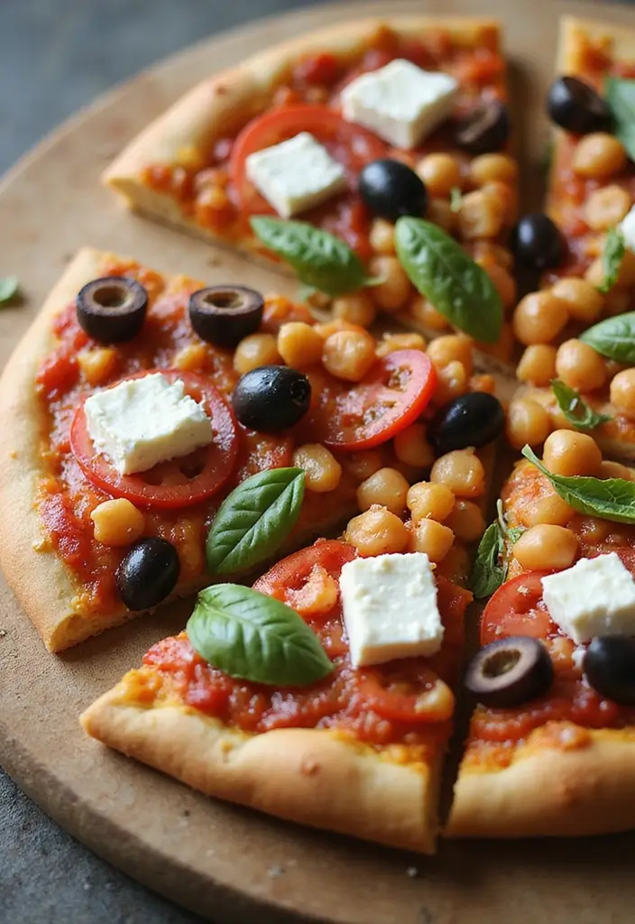 30 Healthy Pizza Recipes That Are Light Yet Delicious 119 30 Healthy Pizza Recipes That Are Light Yet Delicious - 19. Mediterranean Chickpea Pizza