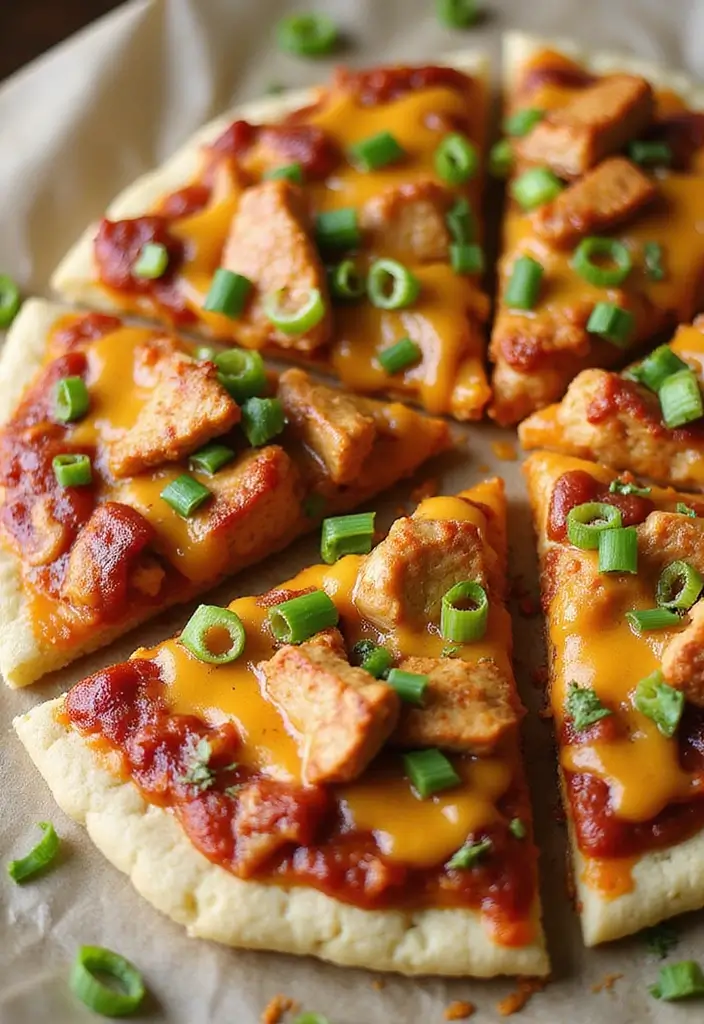 30 Healthy Pizza Recipes That Are Light Yet Delicious 131 30 Healthy Pizza Recipes That Are Light Yet Delicious - 21. BBQ Chicken Cauliflower Pizza
