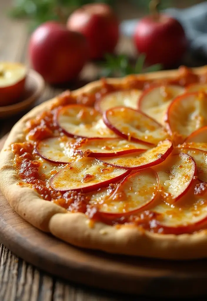 30 Healthy Pizza Recipes That Are Light Yet Delicious 152 30 Healthy Pizza Recipes That Are Light Yet Delicious - 24. Caramelized Apples and Cheese Pizza