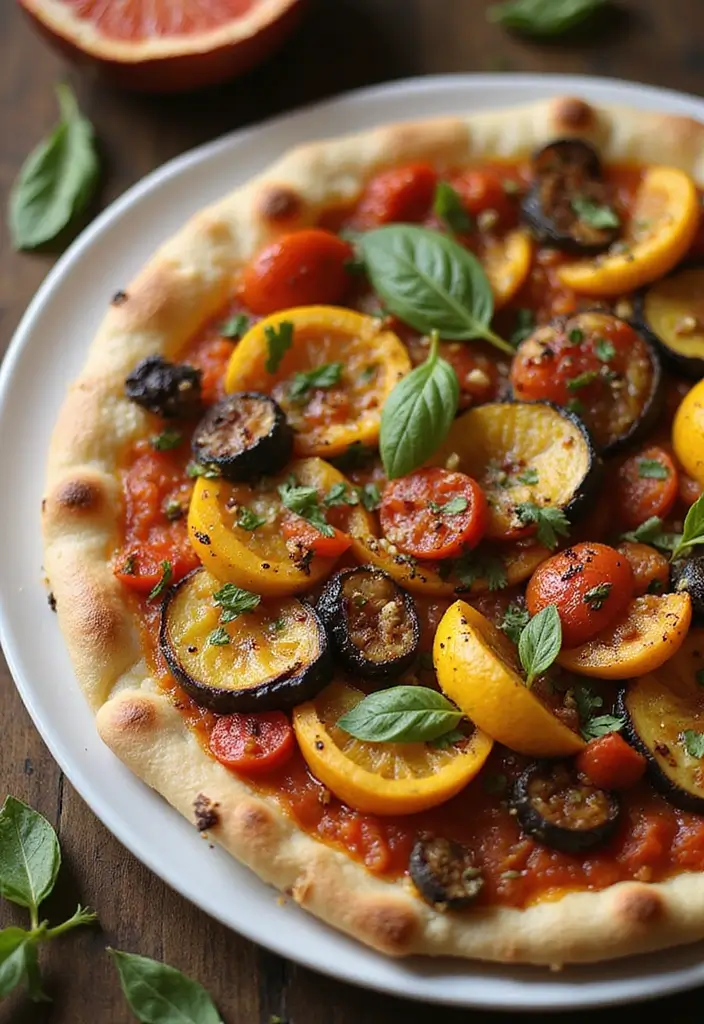 30 Healthy Pizza Recipes That Are Light Yet Delicious 171 30 Healthy Pizza Recipes That Are Light Yet Delicious - 27. Baked Ratatouille Pizza