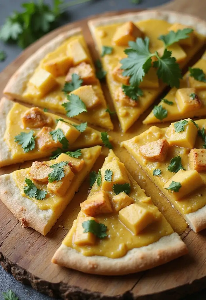 30 Healthy Pizza Recipes That Are Light Yet Delicious 178 30 Healthy Pizza Recipes That Are Light Yet Delicious - 28. Coconut Curry Pizza