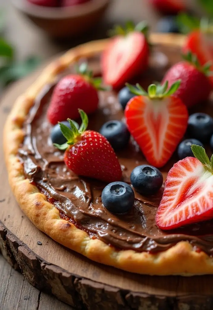 30 Healthy Pizza Recipes That Are Light Yet Delicious 192 30 Healthy Pizza Recipes That Are Light Yet Delicious - 30. Chocolate Hazelnut Pizza