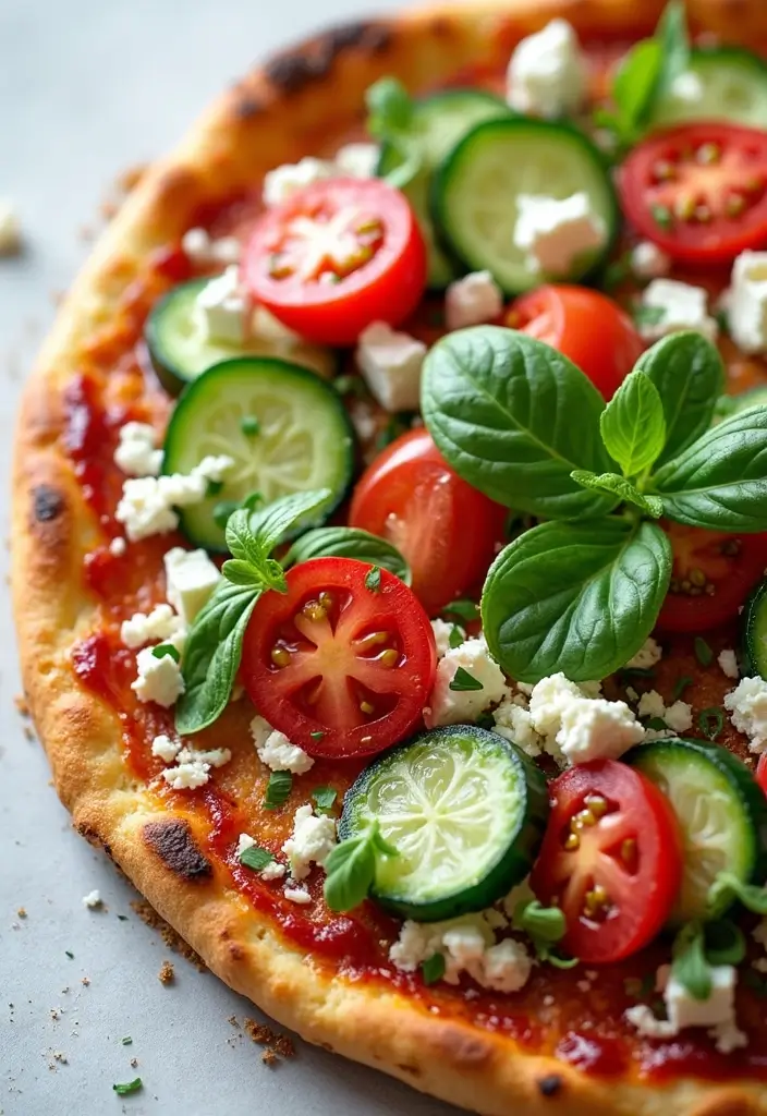 30 Healthy Pizza Recipes That Are Light Yet Delicious 53 30 Healthy Pizza Recipes That Are Light Yet Delicious - 9. Greek Salad Pizza