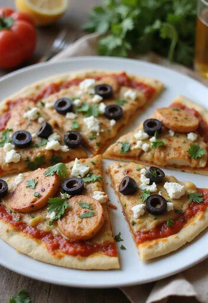 30 Keto Tortilla Pizza Recipes That Are Low Carb and Satisfying 74 30 Keto Tortilla Pizza Recipes That Are Low Carb and Satisfying - 12. Greek Chicken Tortilla Pizza