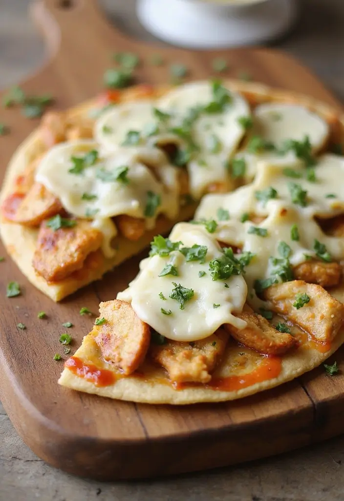 30 Keto Tortilla Pizza Recipes That Are Low Carb and Satisfying 107 30 Keto Tortilla Pizza Recipes That Are Low Carb and Satisfying - 17. Garlic and Herb Chicken Tortilla Pizza