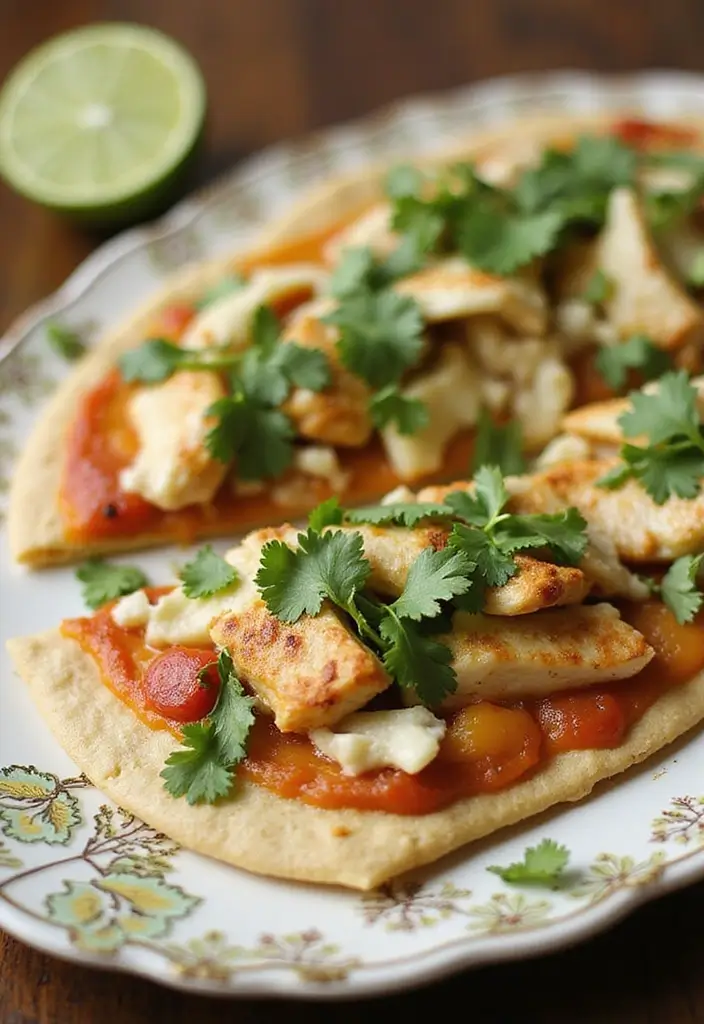 30 Keto Tortilla Pizza Recipes That Are Low Carb and Satisfying 124 30 Keto Tortilla Pizza Recipes That Are Low Carb and Satisfying - 20. Cilantro Lime Chicken Tortilla Pizza
