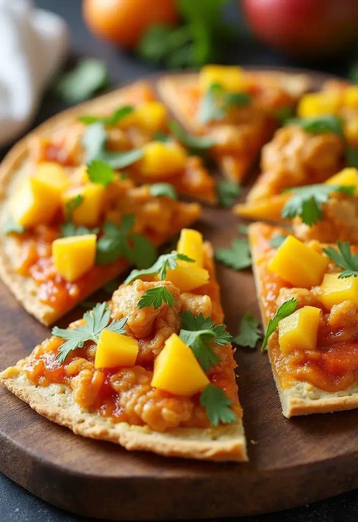30 Keto Tortilla Pizza Recipes That Are Low Carb and Satisfying 152 30 Keto Tortilla Pizza Recipes That Are Low Carb and Satisfying - 24. Mango Chicken Tortilla Pizza