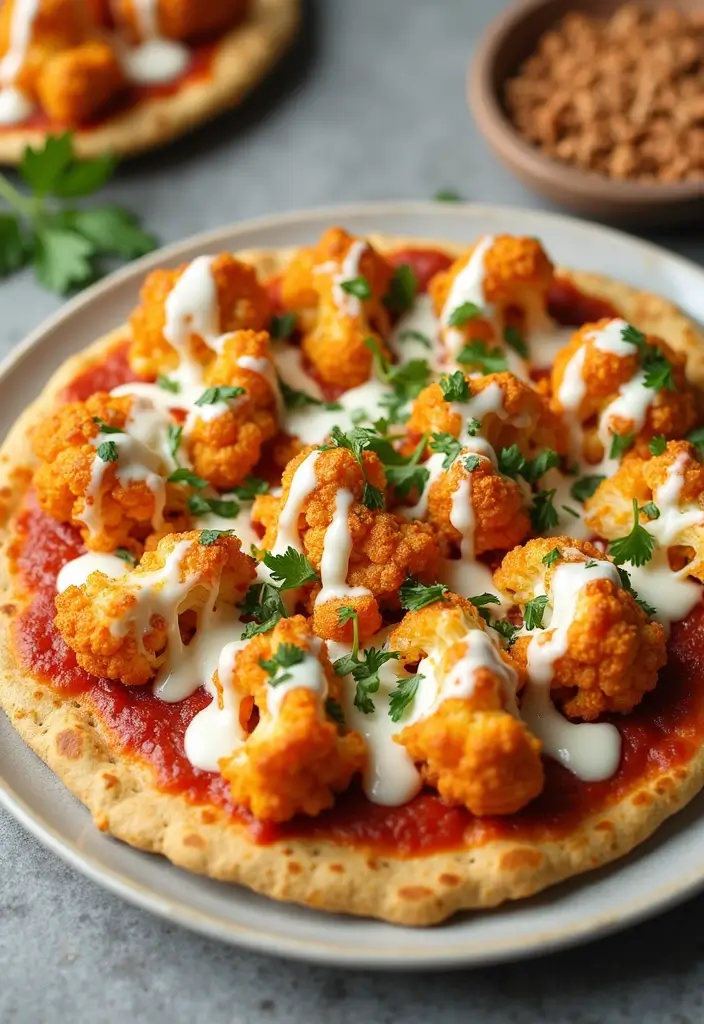 30 Keto Tortilla Pizza Recipes That Are Low Carb and Satisfying 29 30 Keto Tortilla Pizza Recipes That Are Low Carb and Satisfying - 5. Buffalo Cauliflower Tortilla Pizza