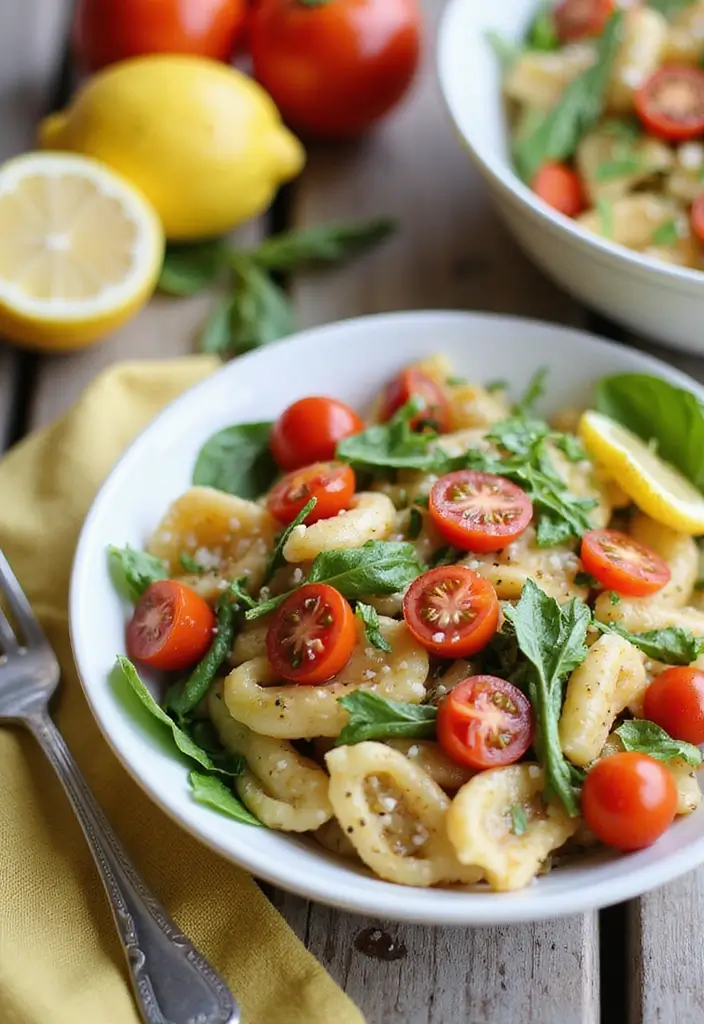 30 Pizza Pasta Salad Recipes for Summer Gatherings 71 30 Pizza Pasta Salad Recipes for Summer Gatherings - 11. Zesty Lemon Garlic Pizza Pasta Salad