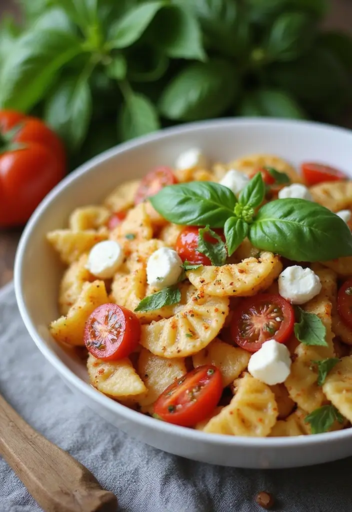 30 Pizza Pasta Salad Recipes for Summer Gatherings 124 30 Pizza Pasta Salad Recipes for Summer Gatherings - 20. Classic Margherita Pizza Pasta Salad