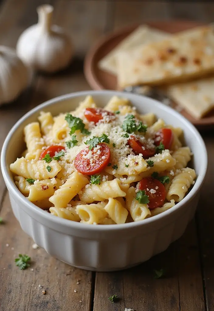 30 Pizza Pasta Salad Recipes for Summer Gatherings 173 30 Pizza Pasta Salad Recipes for Summer Gatherings - 27. Savory Garlic Parmesan Pizza Pasta Salad