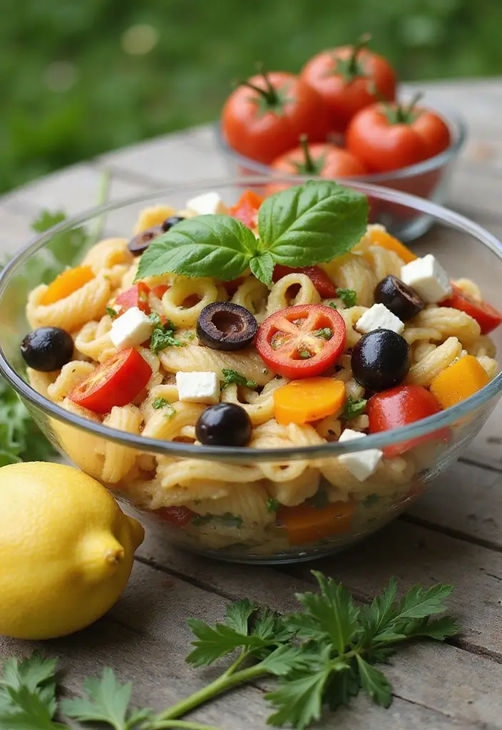 30 Pizza Pasta Salad Recipes for Summer Gatherings 15 30 Pizza Pasta Salad Recipes for Summer Gatherings - 3. Mediterranean Veggie Pizza Pasta Salad