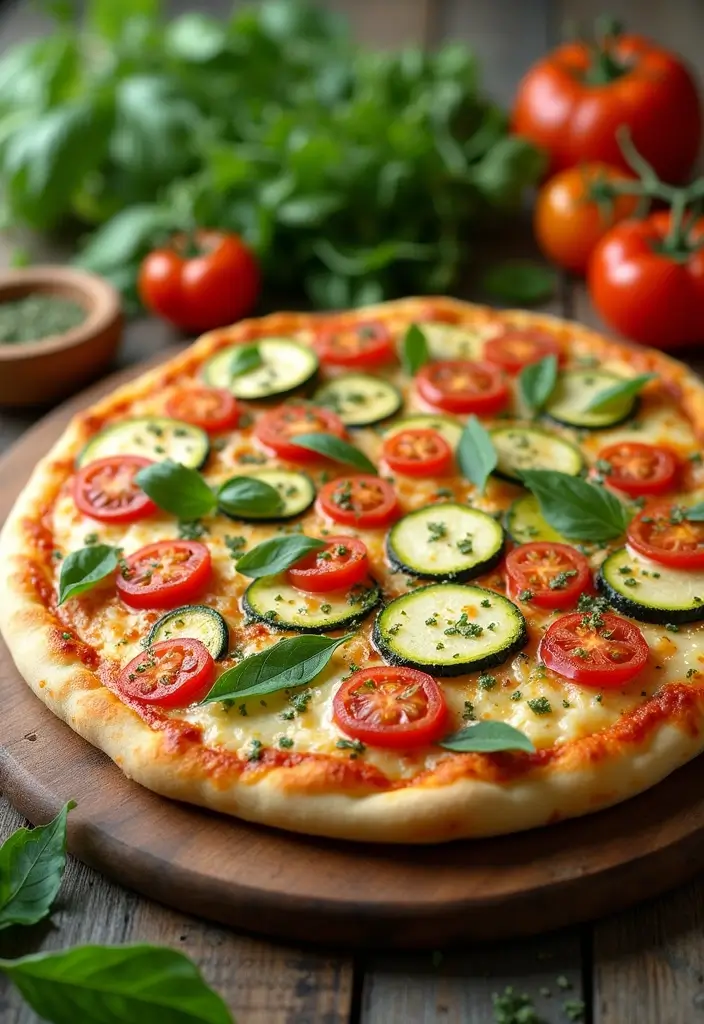 30 Recipes Using Premade Pizza Crust for Quick Homemade Dinners 95 30 Recipes Using Premade Pizza Crust for Quick Homemade Dinners - 15. Zucchini and Tomato Pizza