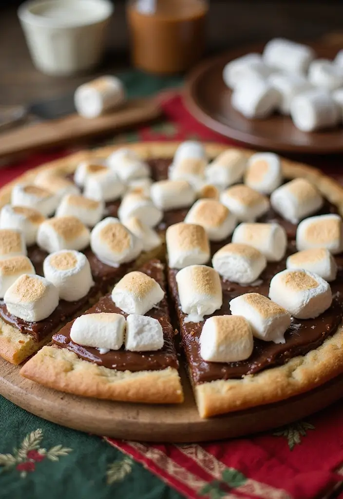 30 Recipes Using Premade Pizza Crust for Quick Homemade Dinners 184 30 Recipes Using Premade Pizza Crust for Quick Homemade Dinners - 28. S’mores Dessert Pizza