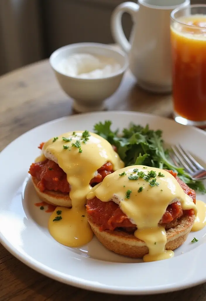 30 Recipes with Pizza Sauce That Go Beyond Traditional Pizza 116 30 Recipes with Pizza Sauce That Go Beyond Traditional Pizza - 18. Pizza Sauce Eggs Benedict
