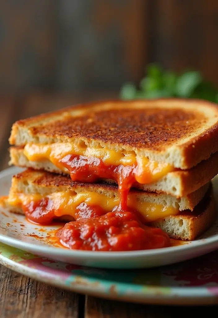 30 Recipes with Pizza Sauce That Go Beyond Traditional Pizza 8 30 Recipes with Pizza Sauce That Go Beyond Traditional Pizza - 2. Pizza Sauce Grilled Cheese