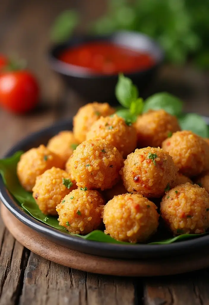 30 Recipes with Pizza Sauce That Go Beyond Traditional Pizza 172 30 Recipes with Pizza Sauce That Go Beyond Traditional Pizza - 26. Pizza Sauce Risotto Balls