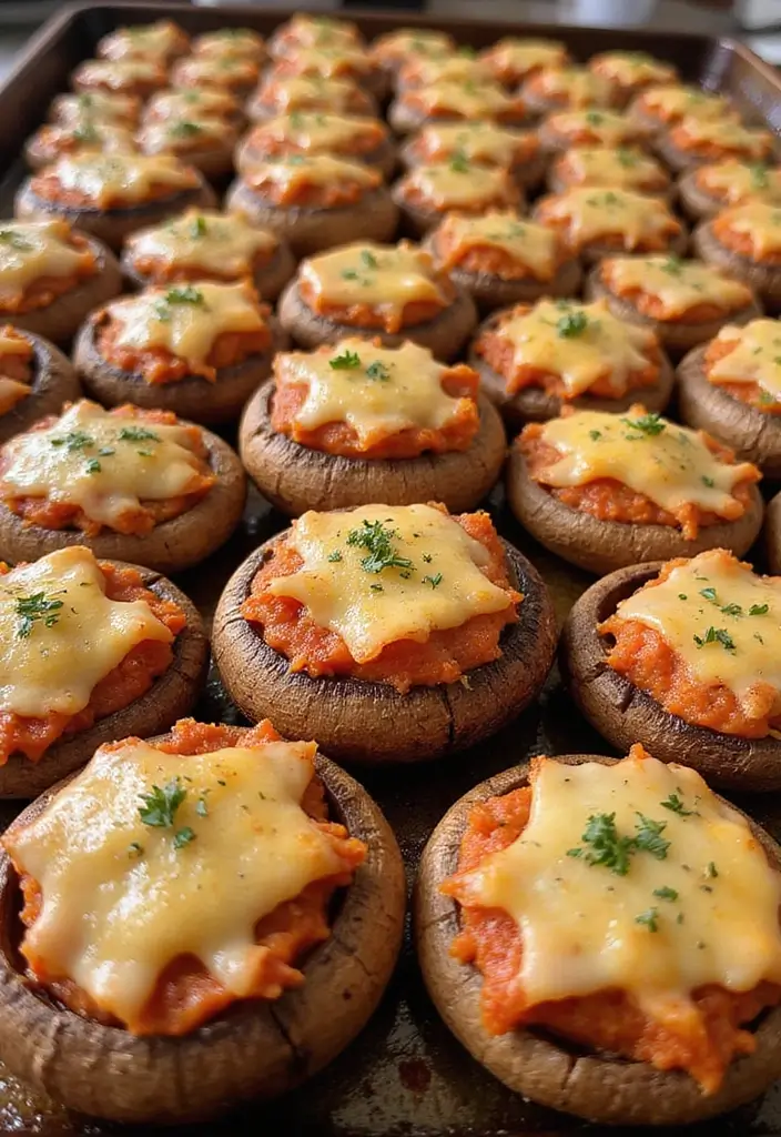 30 Recipes with Pizza Sauce That Go Beyond Traditional Pizza 177 30 Recipes with Pizza Sauce That Go Beyond Traditional Pizza - 27. Pizza Sauce Stuffed Mushrooms
