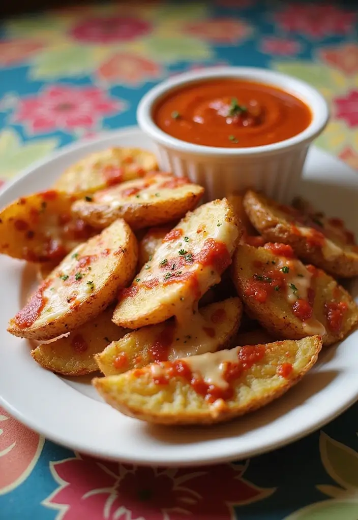 30 Recipes with Pizza Sauce That Go Beyond Traditional Pizza 182 30 Recipes with Pizza Sauce That Go Beyond Traditional Pizza - 28. Pizza Sauce Potato Wedges