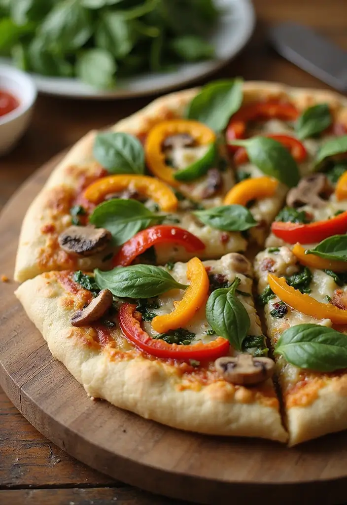 30 Whole 30 Pizza Recipes That Keep It Clean and Satisfying 1 30 Whole 30 Pizza Recipes That Keep It Clean and Satisfying - 1. Cauliflower Crust Veggie Pizza