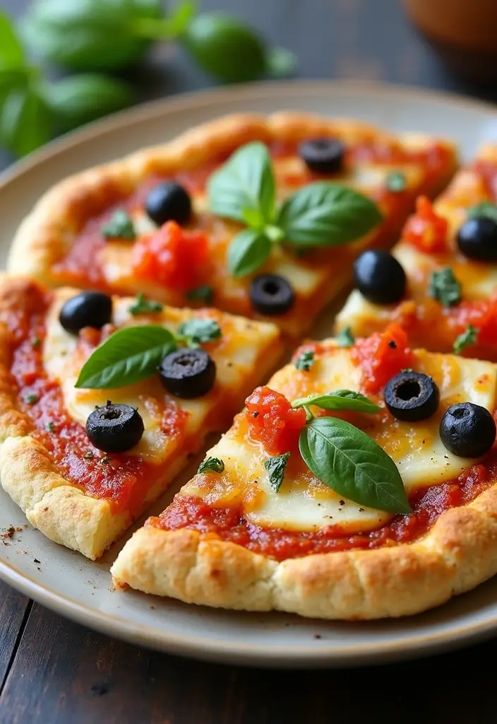 30 Whole 30 Pizza Recipes That Keep It Clean and Satisfying 65 30 Whole 30 Pizza Recipes That Keep It Clean and Satisfying - 11. Mediterranean Cauliflower Pizza