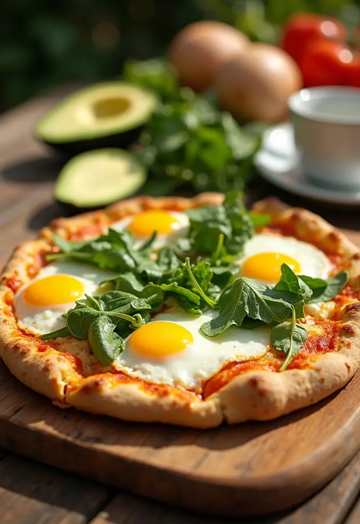 30 Whole 30 Pizza Recipes That Keep It Clean and Satisfying 79 30 Whole 30 Pizza Recipes That Keep It Clean and Satisfying - 13. Breakfast Pizza with Eggs and Veggies