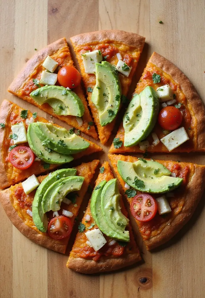 30 Whole 30 Pizza Recipes That Keep It Clean and Satisfying 8 30 Whole 30 Pizza Recipes That Keep It Clean and Satisfying - 2. Sweet Potato Pizza with Avocado