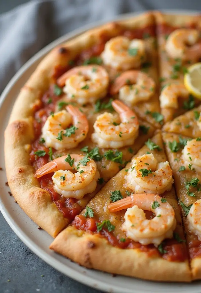 30 Whole 30 Pizza Recipes That Keep It Clean and Satisfying 138 30 Whole 30 Pizza Recipes That Keep It Clean and Satisfying - 22. Shrimp Scampi Pizza