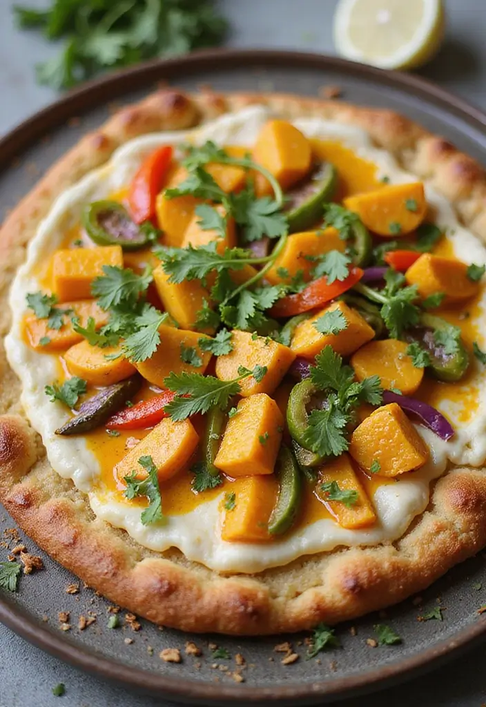 30 Whole 30 Pizza Recipes That Keep It Clean and Satisfying 152 30 Whole 30 Pizza Recipes That Keep It Clean and Satisfying - 24. Coconut Curry Veggie Pizza