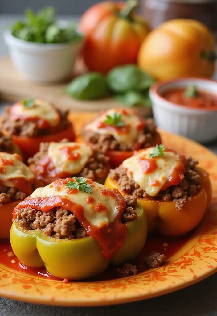 30 Whole 30 Pizza Recipes That Keep It Clean and Satisfying 185 30 Whole 30 Pizza Recipes That Keep It Clean and Satisfying - 29. Stuffed Bell Pepper Pizza