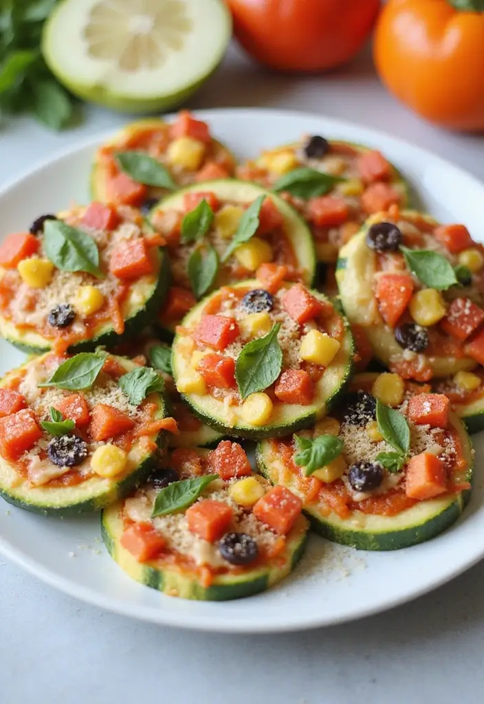 30 Whole 30 Pizza Recipes That Keep It Clean and Satisfying 22 30 Whole 30 Pizza Recipes That Keep It Clean and Satisfying - 4. Zucchini Pizza Bites