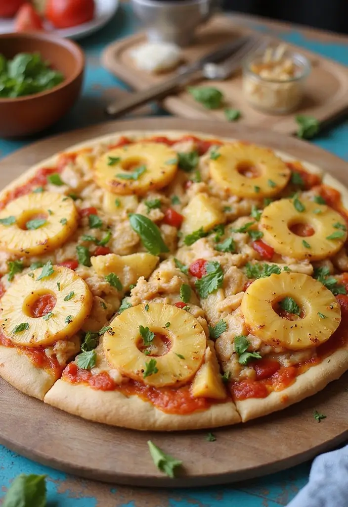 30 Whole 30 Pizza Recipes That Keep It Clean and Satisfying 32 30 Whole 30 Pizza Recipes That Keep It Clean and Satisfying - 6. Chicken and Pineapple Pizza