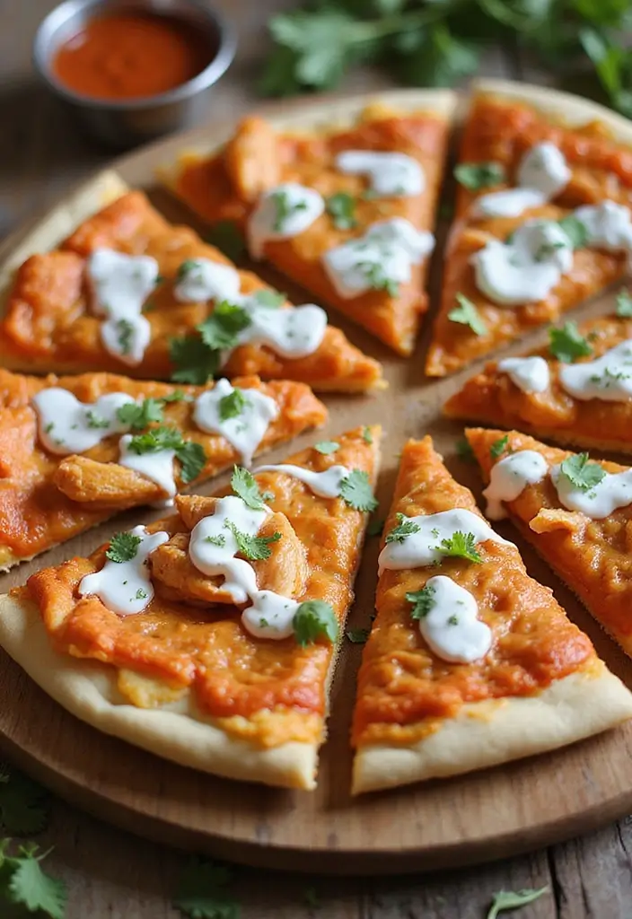 30 Whole 30 Pizza Recipes That Keep It Clean and Satisfying 51 30 Whole 30 Pizza Recipes That Keep It Clean and Satisfying - 9. Buffalo Chicken Pizza