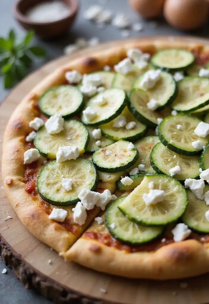 30 Wood Fired Pizza Oven Recipes for Perfect Crispy Crusts 74 30 Wood Fired Pizza Oven Recipes for Perfect Crispy Crusts - 12. Zucchini and Feta Pizza