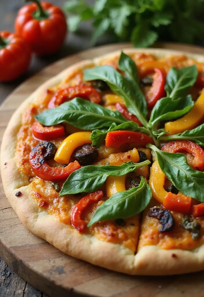 30 Wood Fired Pizza Oven Recipes for Perfect Crispy Crusts 102 30 Wood Fired Pizza Oven Recipes for Perfect Crispy Crusts - 16. Roasted Bell Pepper and Arugula