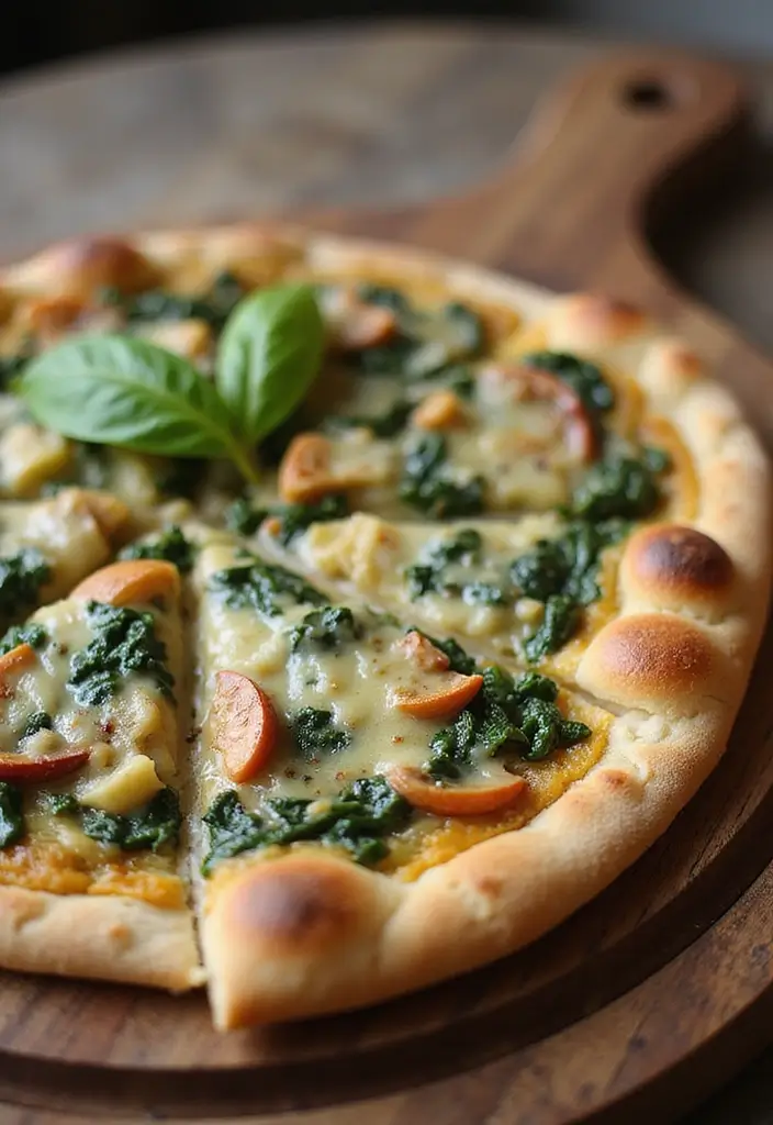 30 Wood Fired Pizza Oven Recipes for Perfect Crispy Crusts 114 30 Wood Fired Pizza Oven Recipes for Perfect Crispy Crusts - 18. Spinach and Artichoke Pizza