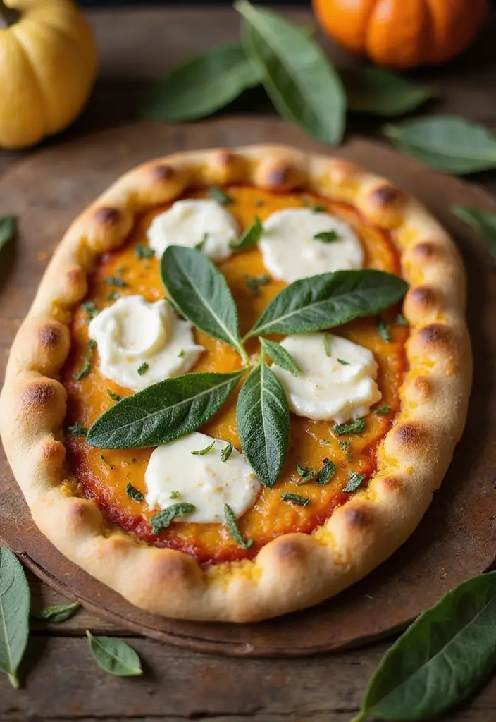 30 Wood Fired Pizza Oven Recipes for Perfect Crispy Crusts 119 30 Wood Fired Pizza Oven Recipes for Perfect Crispy Crusts - 19. Pumpkin and Sage Pizza