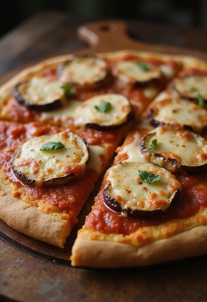30 Wood Fired Pizza Oven Recipes for Perfect Crispy Crusts 140 30 Wood Fired Pizza Oven Recipes for Perfect Crispy Crusts - 22. Eggplant Parmesan Pizza