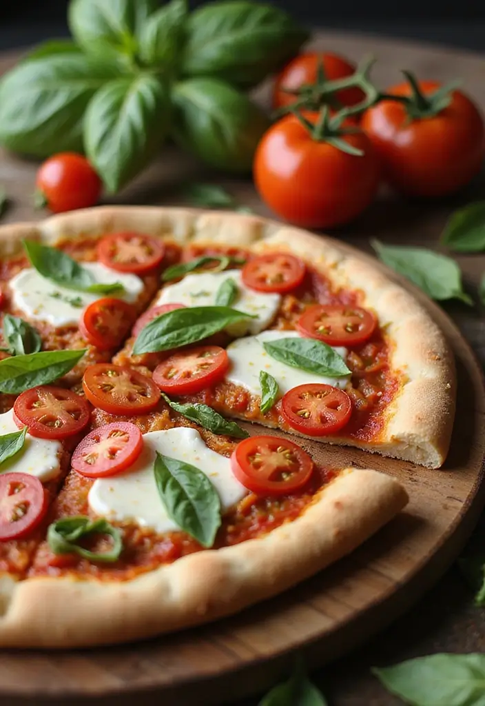 30 Wood Fired Pizza Oven Recipes for Perfect Crispy Crusts 161 30 Wood Fired Pizza Oven Recipes for Perfect Crispy Crusts - 25. Cherry Tomato and Basil Pizza