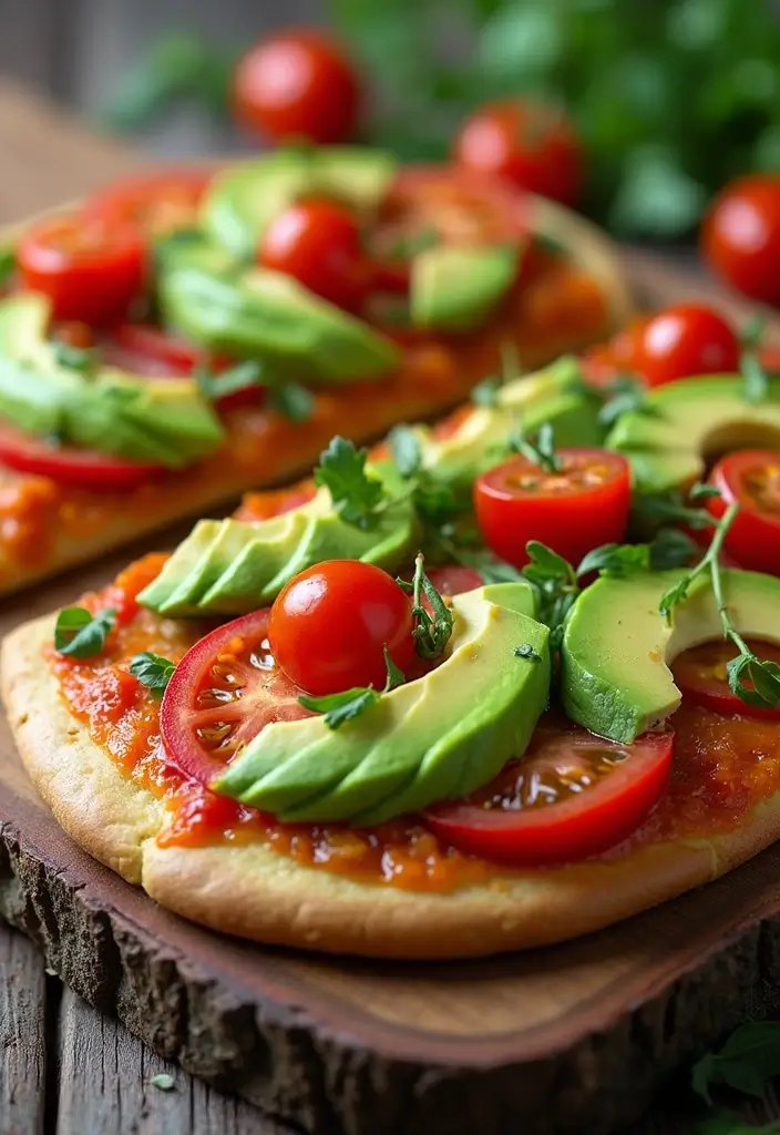 30 Wood Fired Pizza Oven Recipes for Perfect Crispy Crusts 175 30 Wood Fired Pizza Oven Recipes for Perfect Crispy Crusts - 27. Avocado and Tomato Salad Pizza
