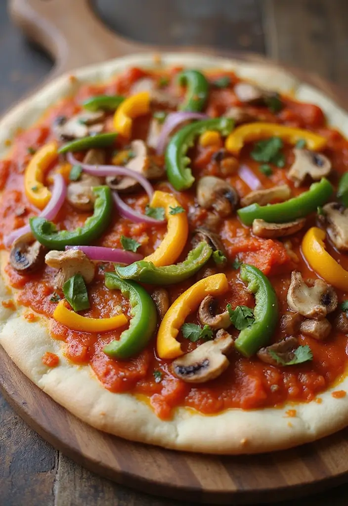 30 Wood Fired Pizza Oven Recipes for Perfect Crispy Crusts 29 30 Wood Fired Pizza Oven Recipes for Perfect Crispy Crusts - 5. Spicy Sriracha Veggie Pizza